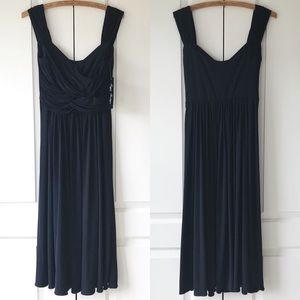 NWT Maggy Boutique Ruched Black Dress